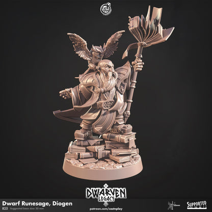 Dwarf Wizard Miniature