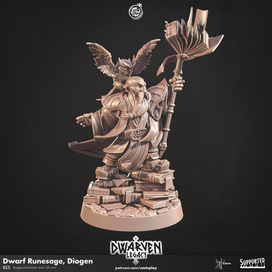 Dwarf Wizard Miniature