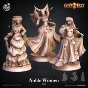 Noble Woman Miniature - resin tabletop miniature front view