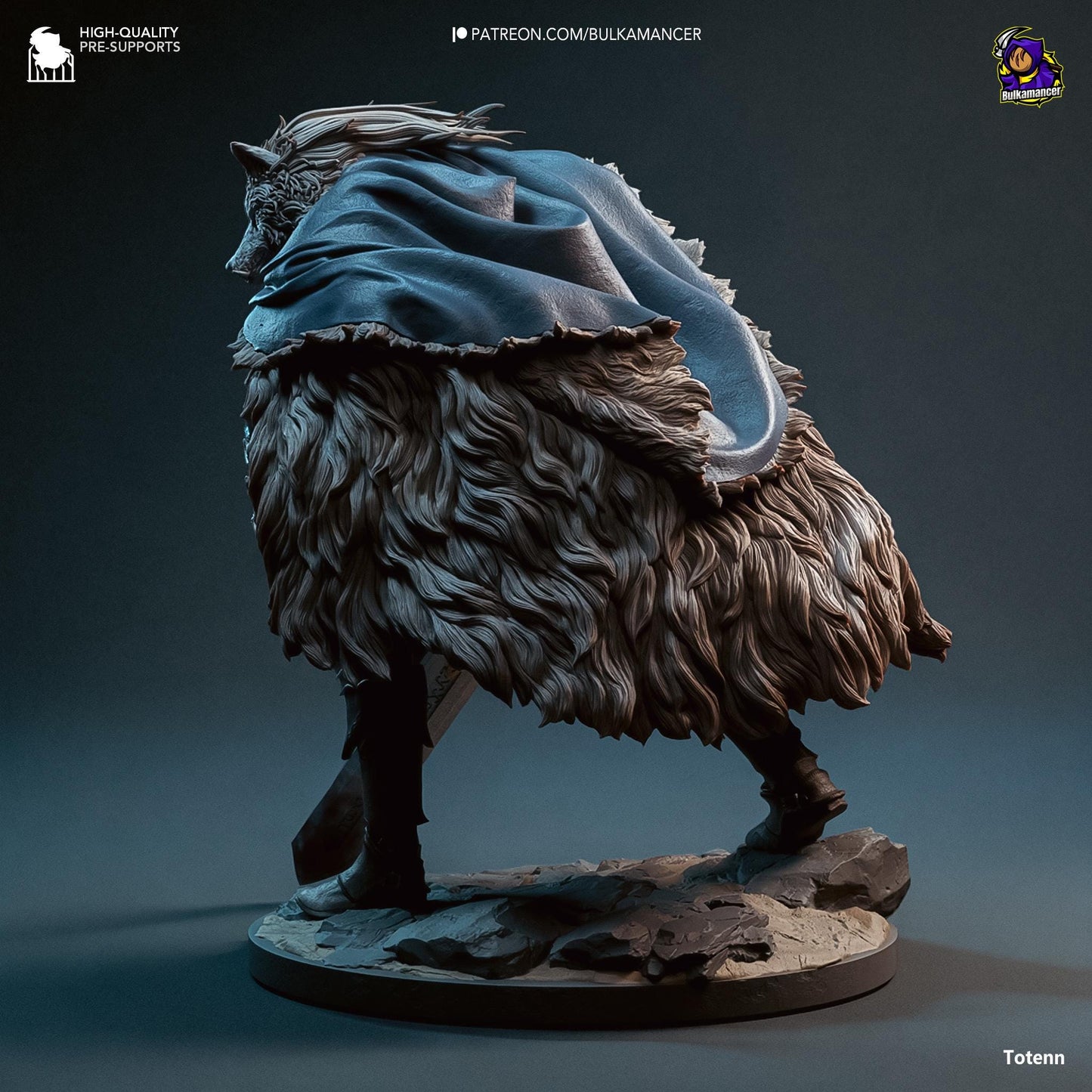Blaidd the Half Wolf Figure - Elden Ring - Alternate view 3
