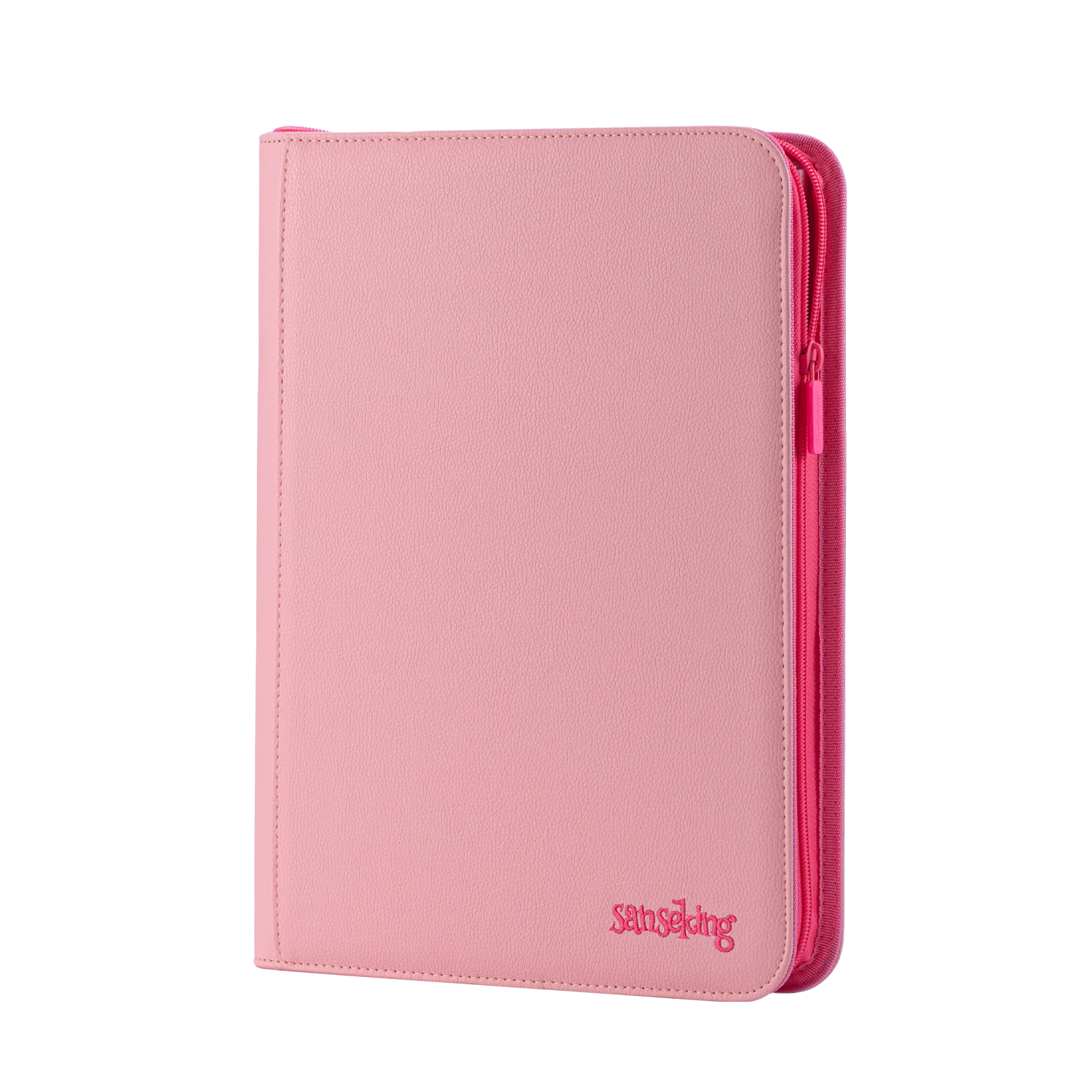 Sanseking 9-Pocket PU Zipper Card Binder - 360 Cards - Pink - official Sanseking product image
