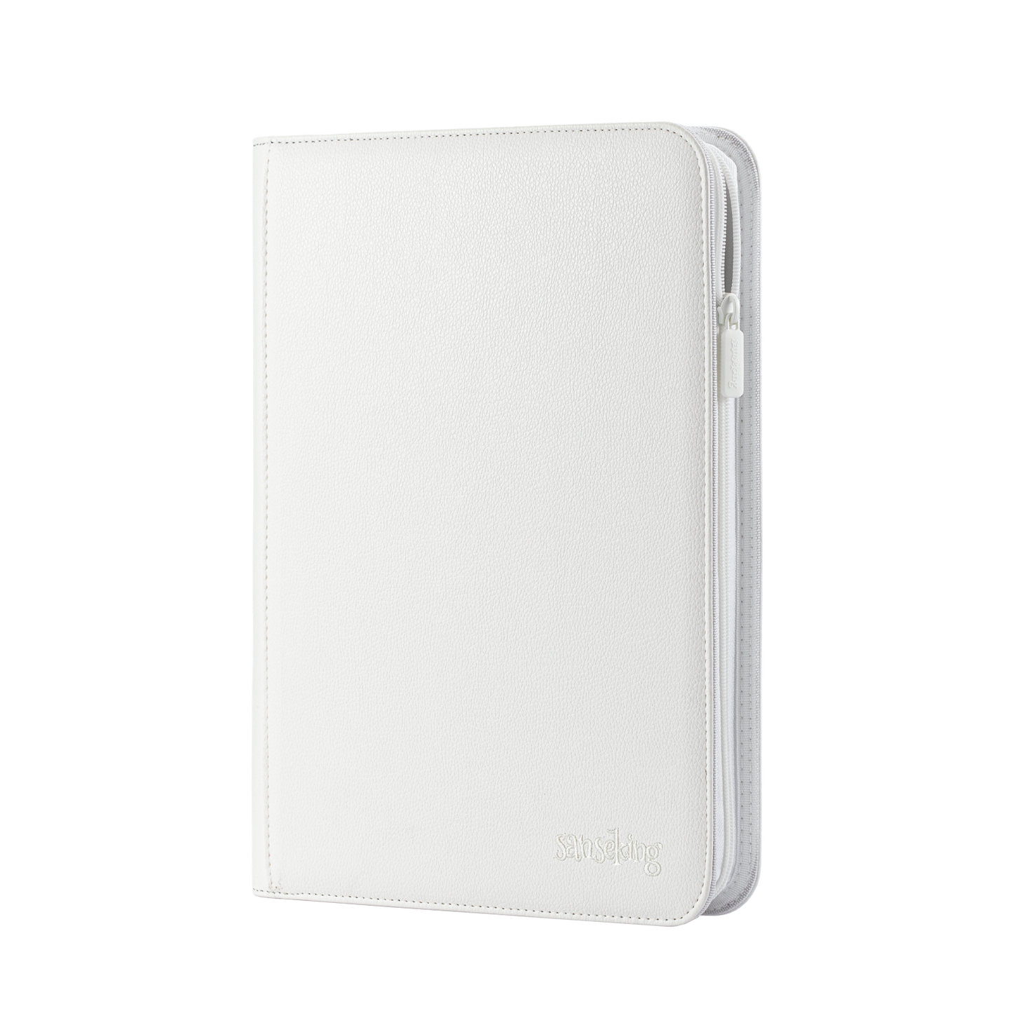 Sanseking 9-Pocket PU Zipper Card Binder - 360 Cards - White - official Sanseking product image