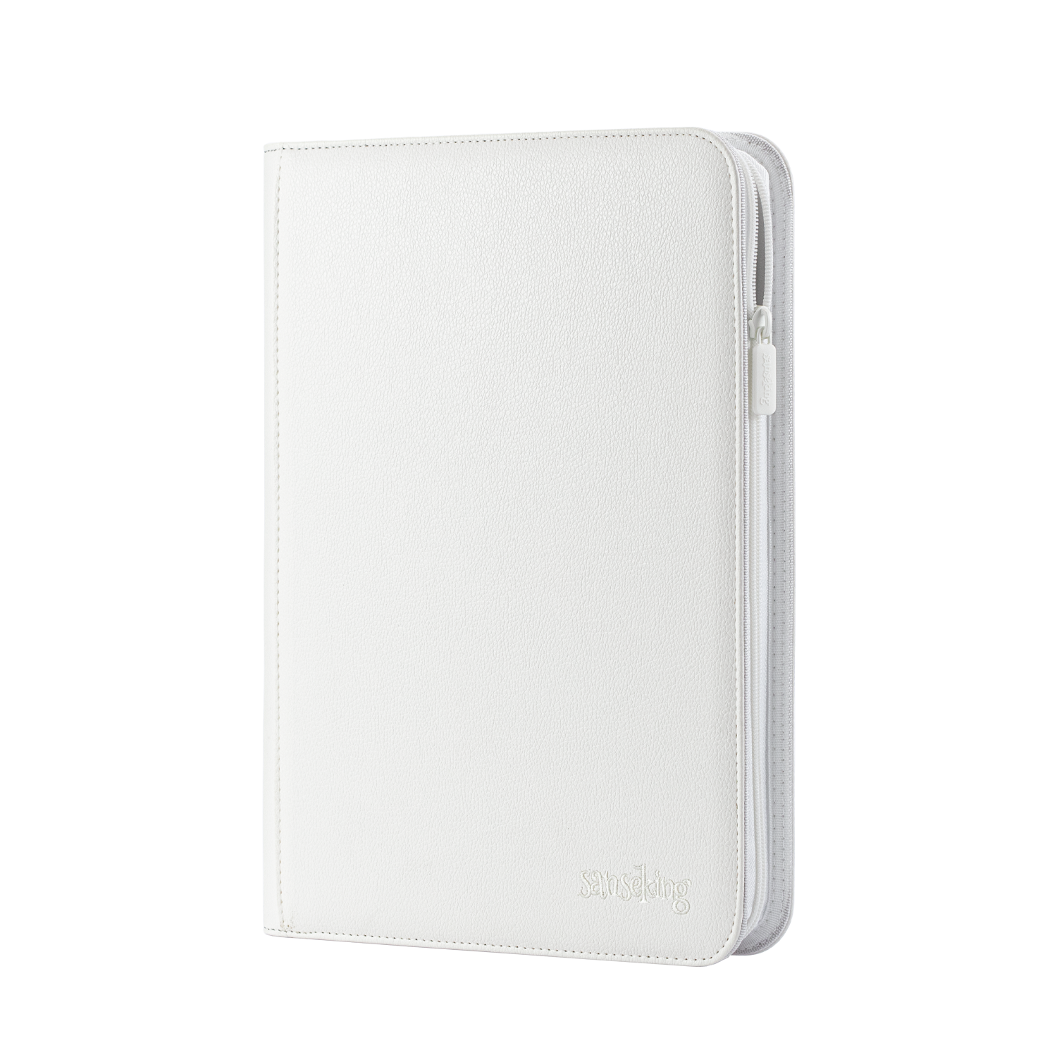 Sanseking 9-Pocket PU Zipper Card Binder - 360 Cards - White - official Sanseking product image