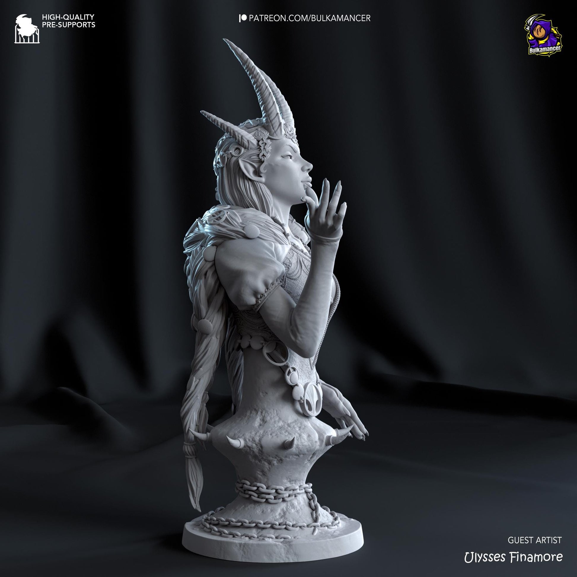Mizora Bust - Baldur's Gate 3 - Alternate view 3