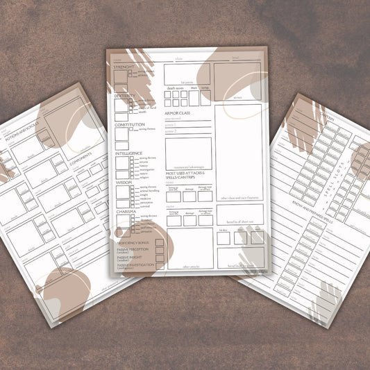 Character Sheet - Alternate view 2