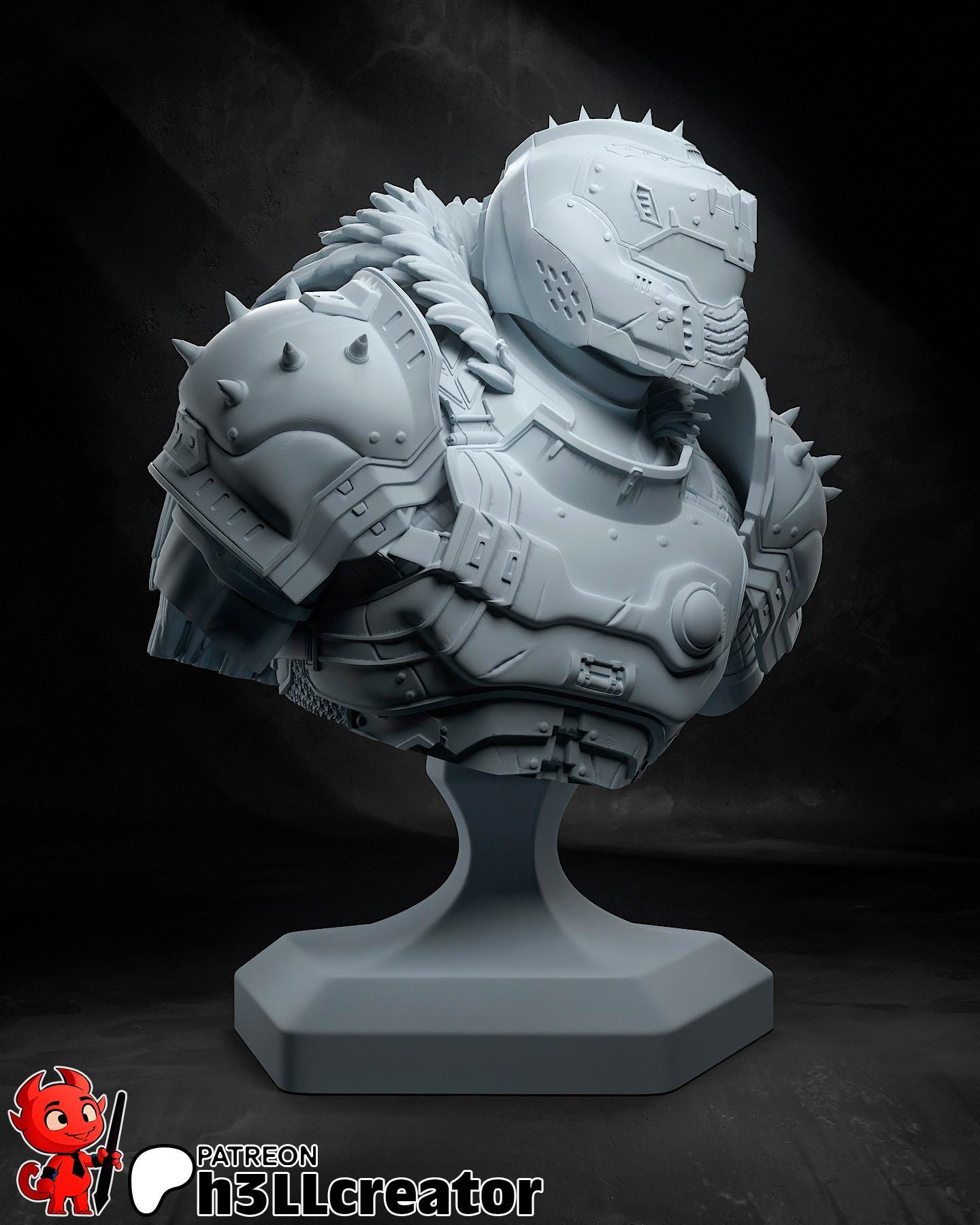 Doomguy Bust - Alternate view 3