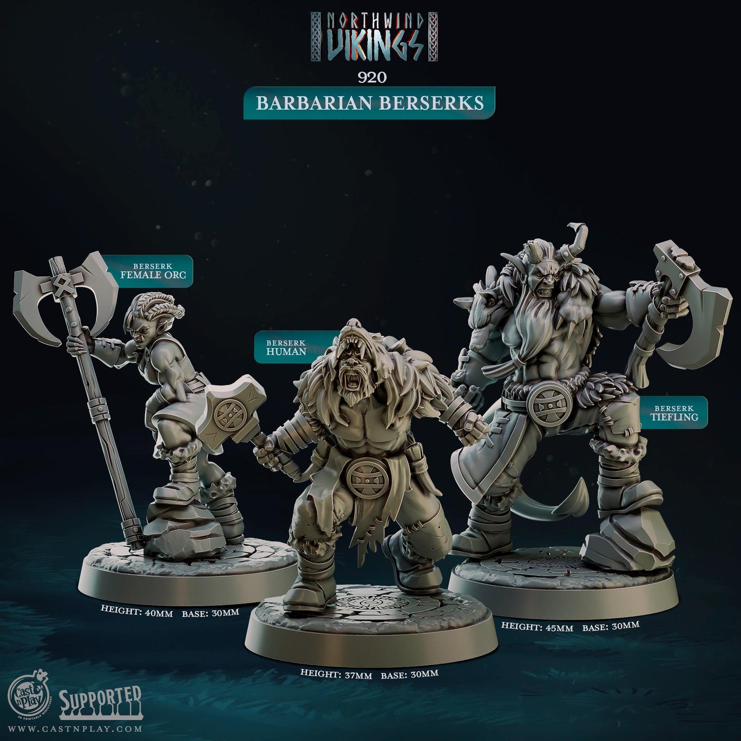 Orc Barbarian Miniature