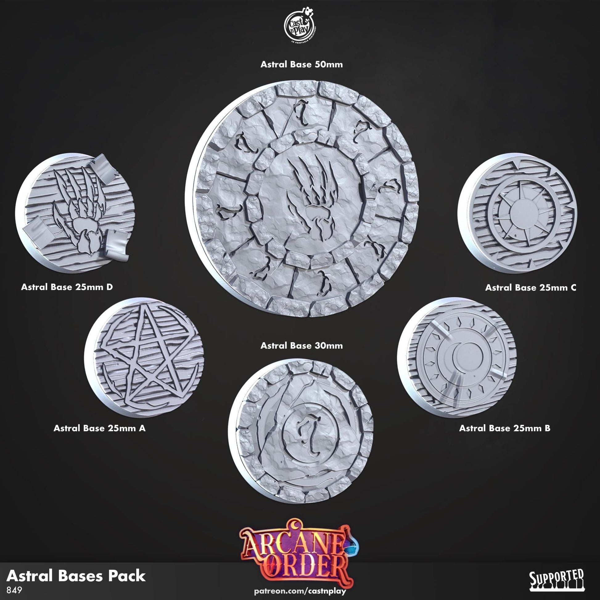Arcane Order Miniature Bases