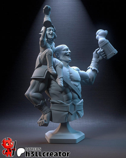 Grog and Pike The Legend of Vox Machina Bust - Alternate view 3