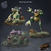 Grung Miniature - resin tabletop miniature front view