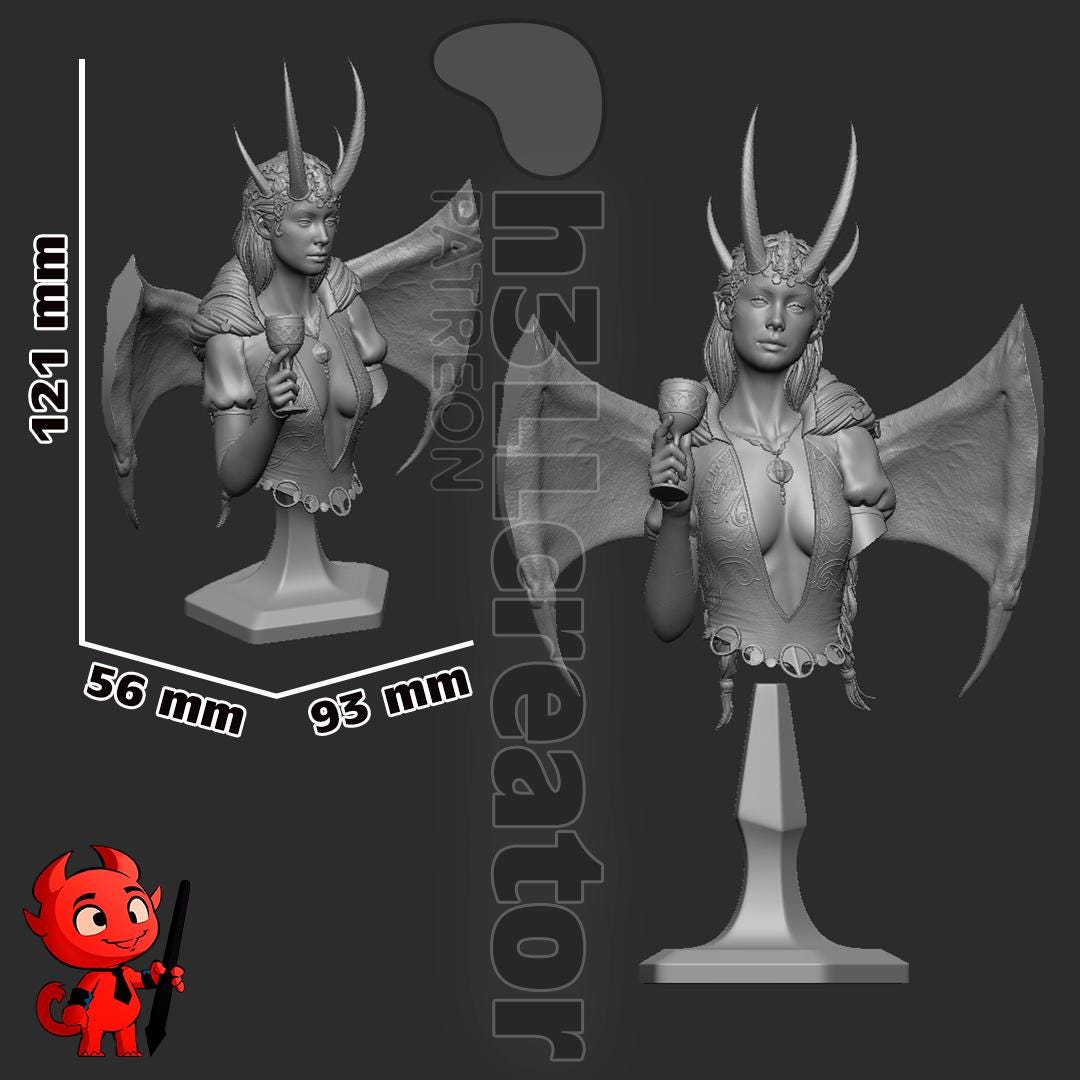 Mizora Bust - Baldur's Gate 3 - Alternate view 4