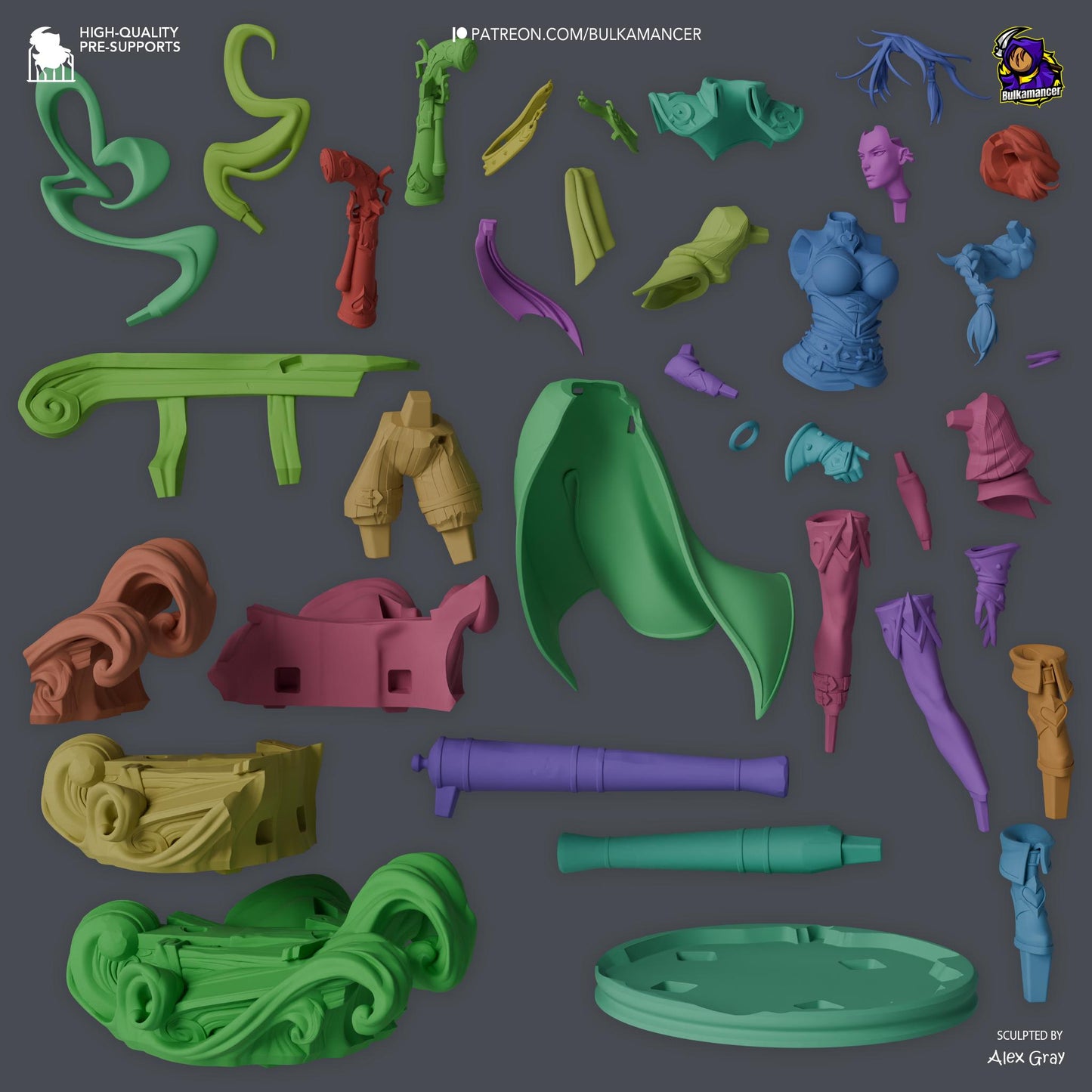 Miss Fortune Resin Miniature Figurine I Game Character I League of Legends Ruined King I Gift for Him Her I Birthday Gift I Anime