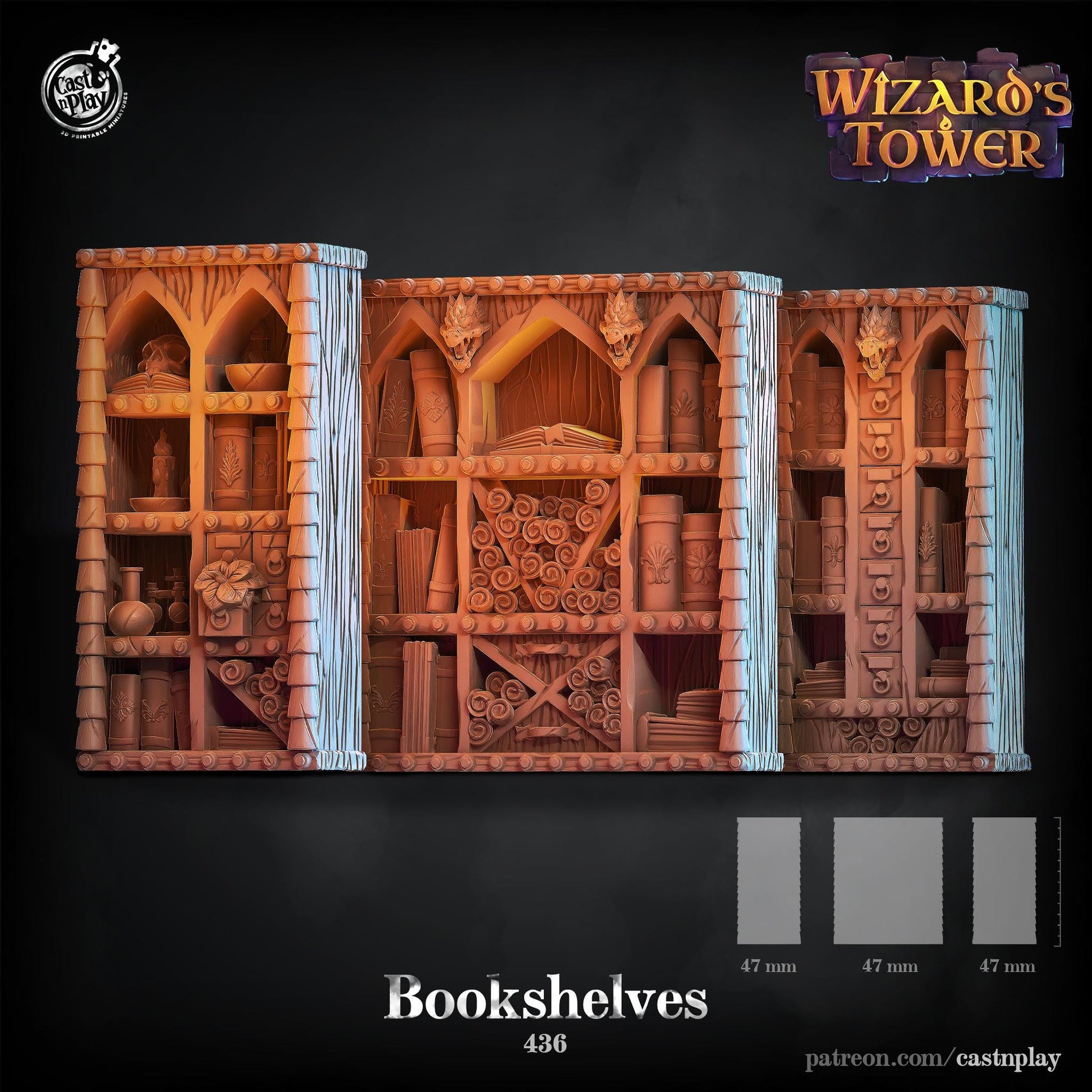 Wizards Tower Bookcase Scatter Terrain