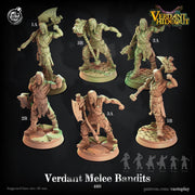 Human Barbarian Miniature - resin tabletop miniature front view