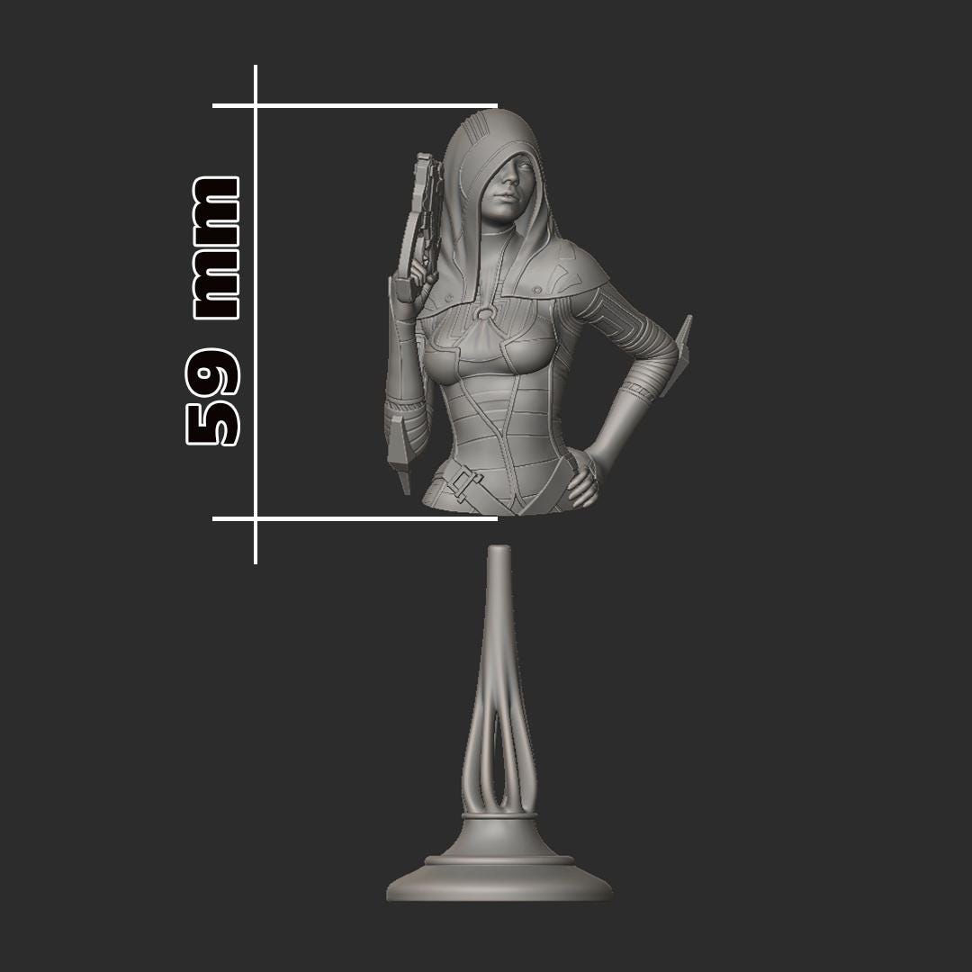 Kasumi Bust - Mass Effect - Alternate view 3