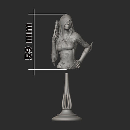 Kasumi Bust - Mass Effect - Alternate view 3