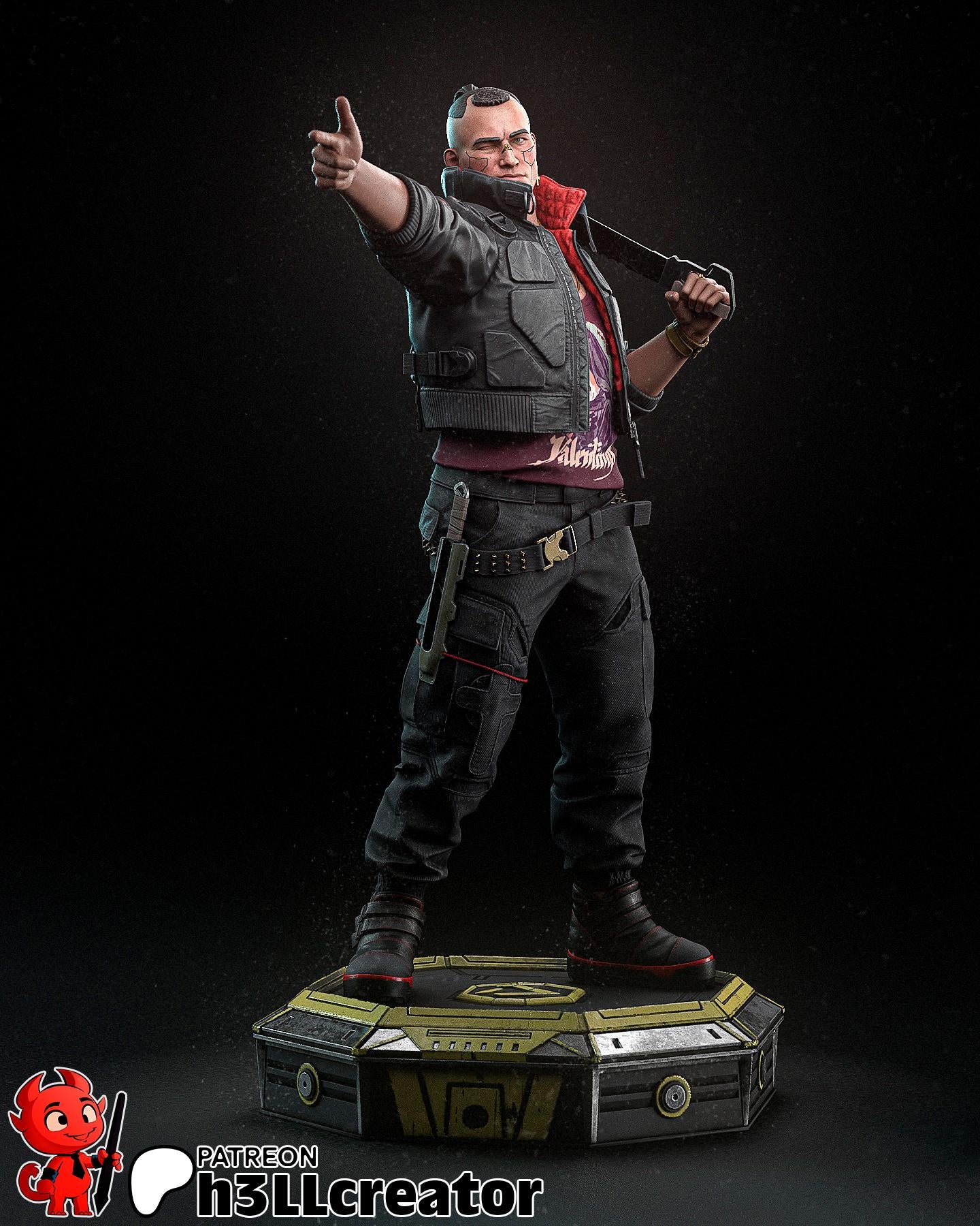 Jackie Welles Figure - Cyberpunk 2077 - Alternate view 3