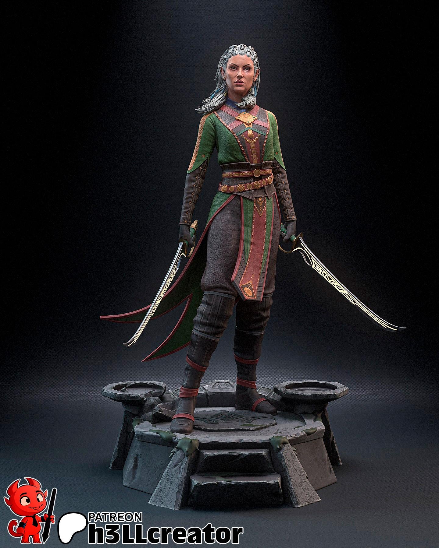 Jaheira Figure - Baldur's Gate 3 - Alternate view 5