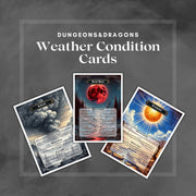 Weather Condition Cards - digital download preview