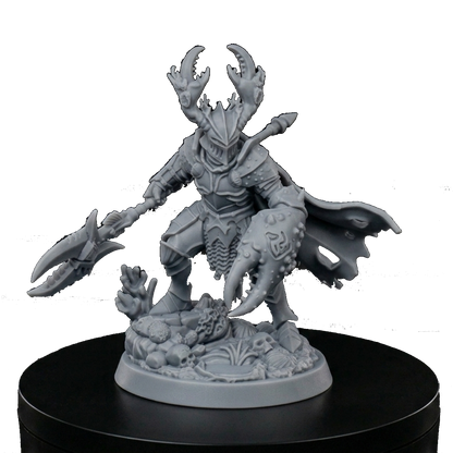 Crab Knight miniature by Late Night Miniatures