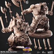 Giff Barbarian Miniature - resin tabletop miniature front view