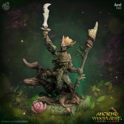Wood Elf Druid Miniature - resin tabletop miniature front view