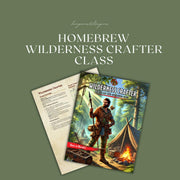 Homebrew Wilderness Crafter Class Guide - digital download preview
