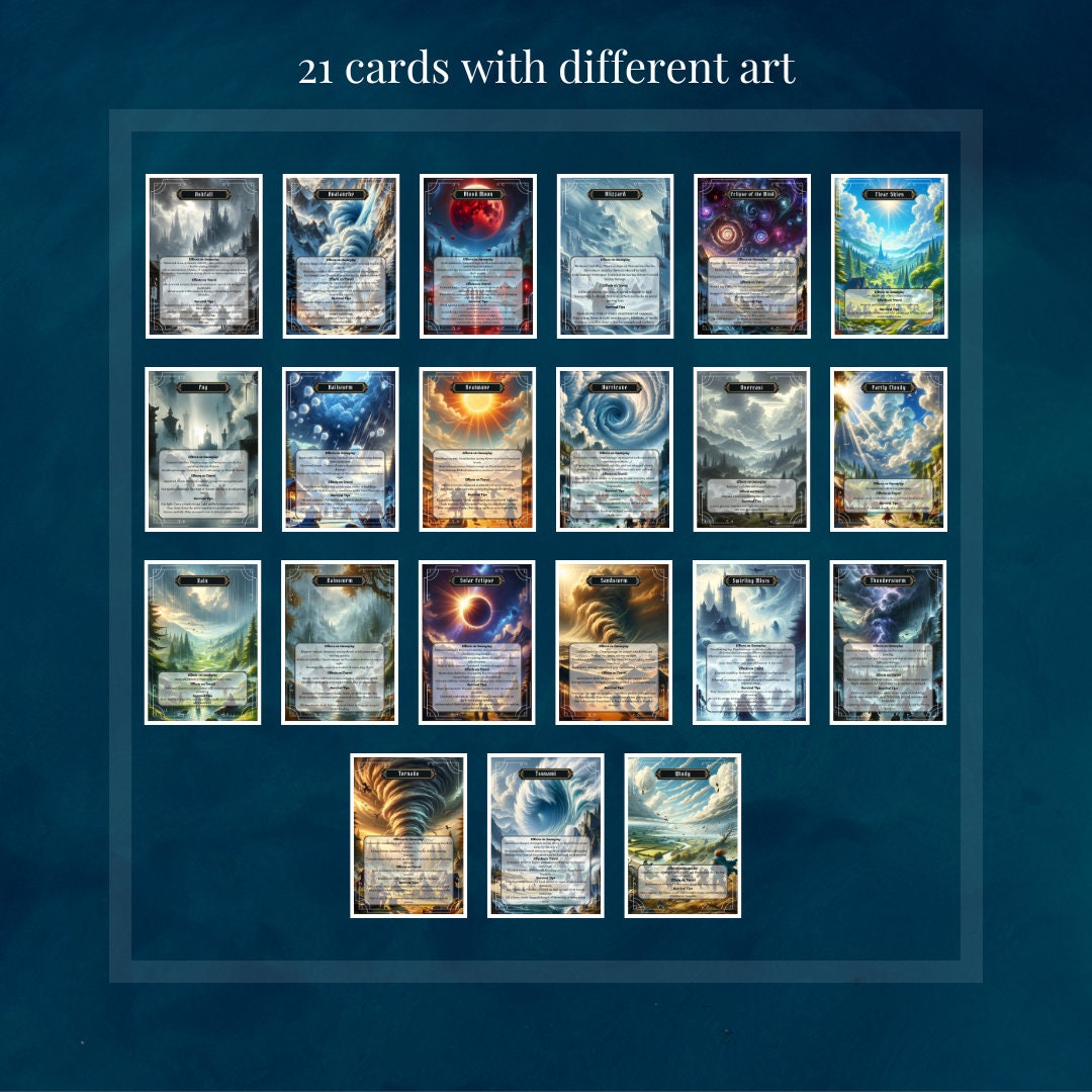 Weather Condition Cards - Alternate view 2