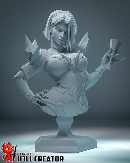 Emma Frost Bust - Marvel Rivals
