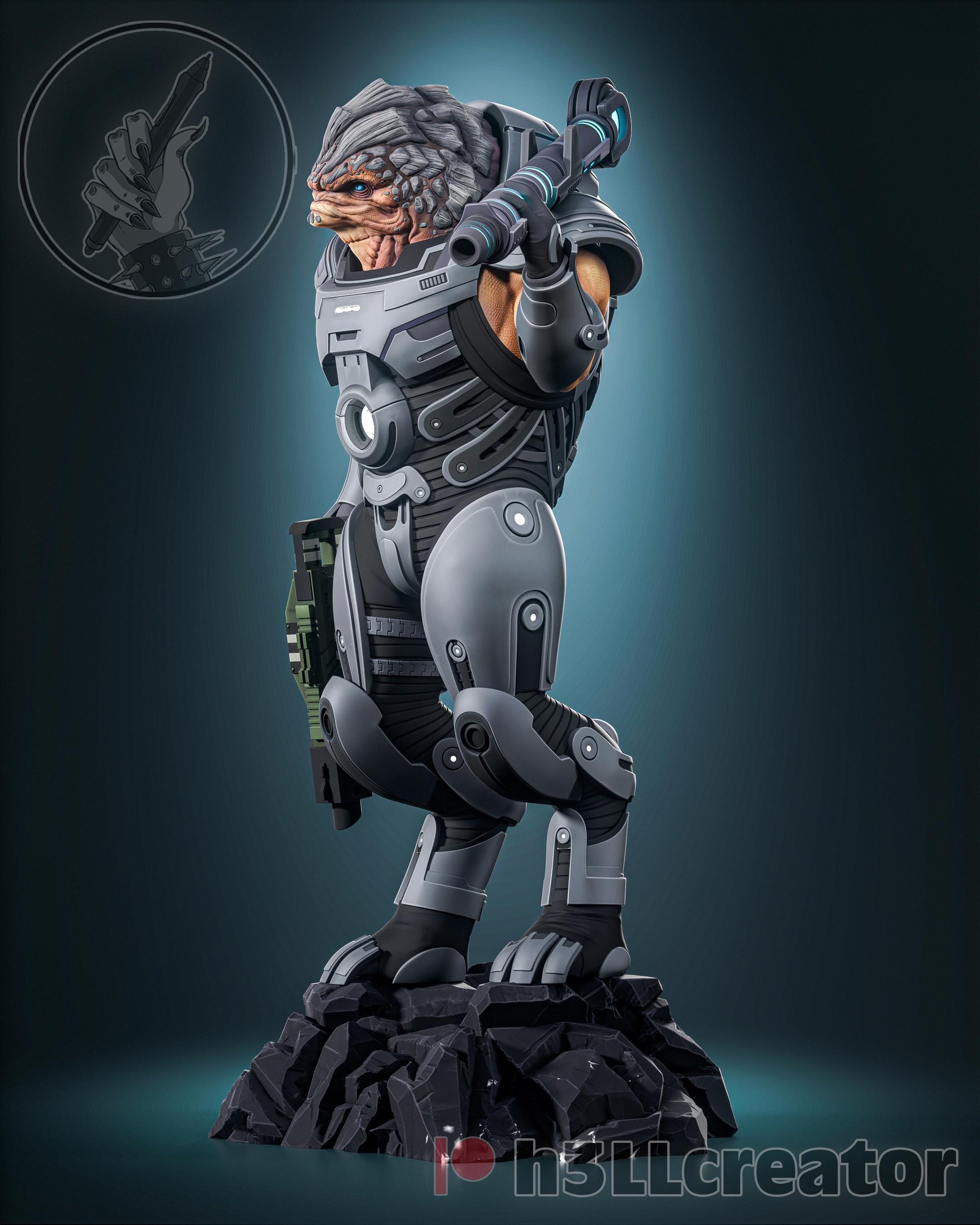 Grunt Figure - Mass Effect - Alternate view 2
