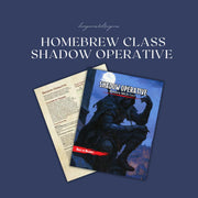 Shadow Operative Homebrew Class Guide - digital download preview