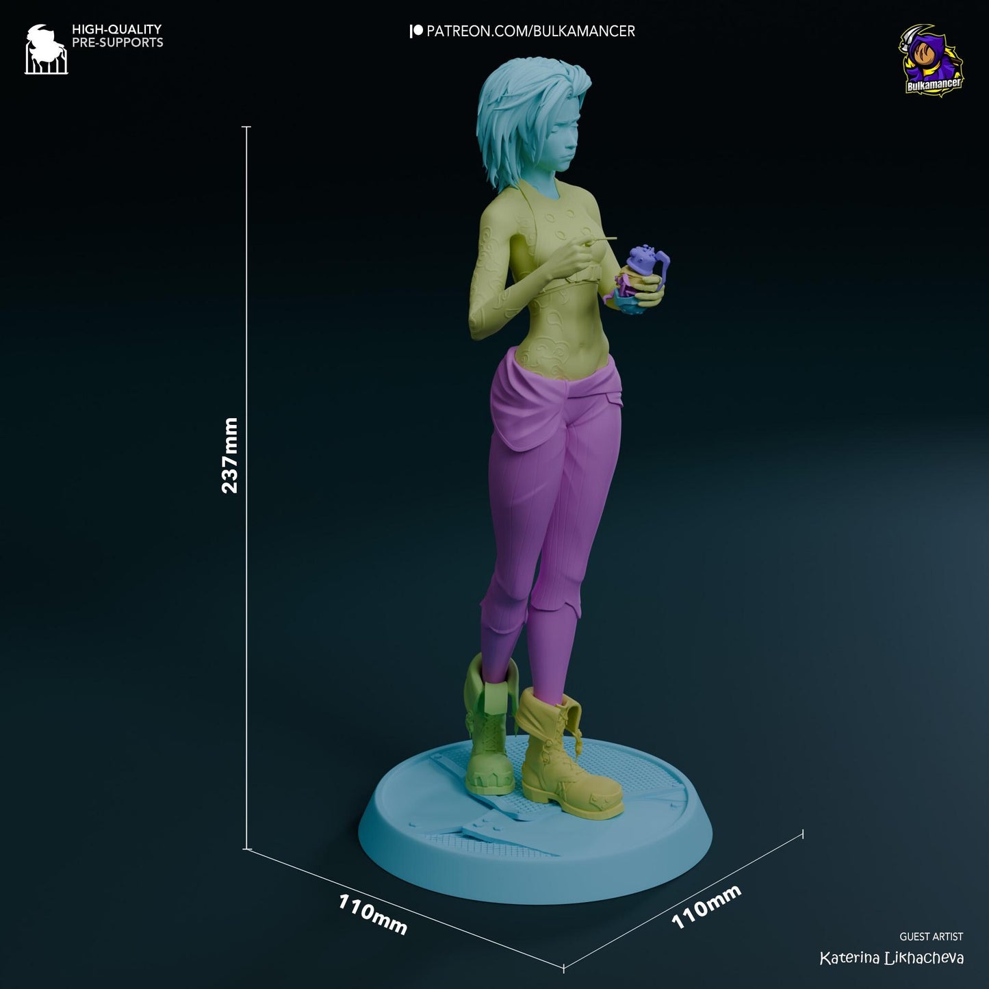 Jinx Broken Resin Figurine | League of Legends - Arcane | FAN Made