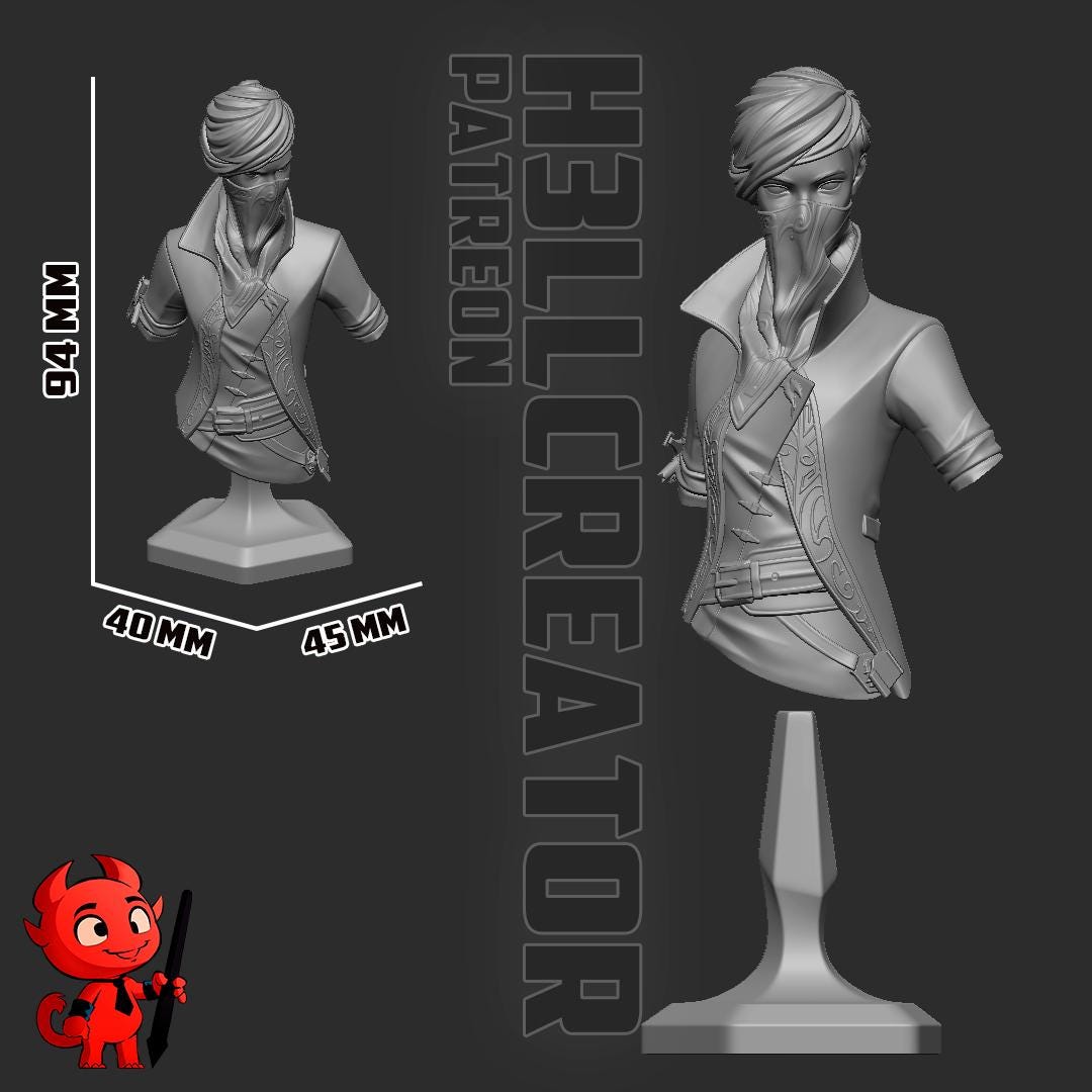 Emily Dishonored 2 Bust Resin Figurine FAN MADE