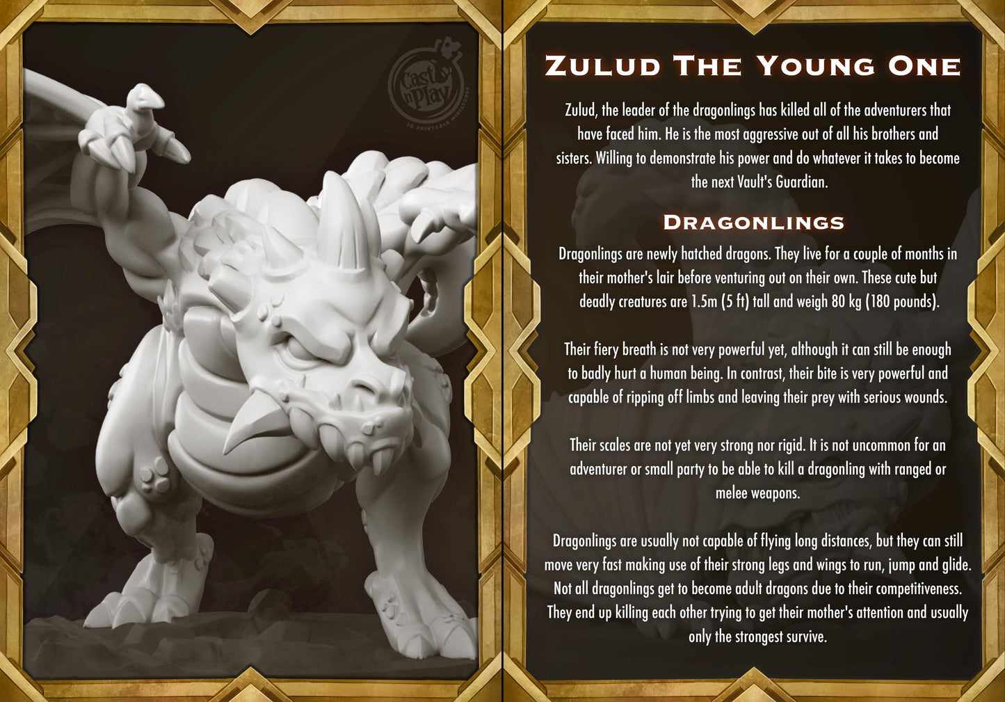 Baby Dragon Miniature - Alternate view 2