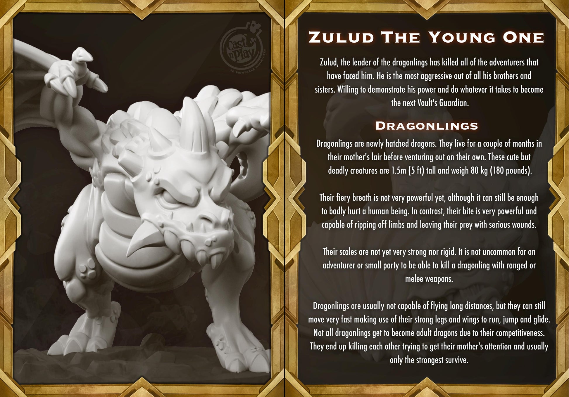 Baby Dragon Miniature - Alternate view 2