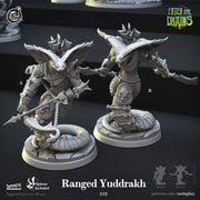 Yuan Ti Ranger Miniature - resin tabletop miniature front view