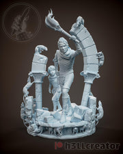 Amicia and Hugo A Plague Tale Figure - resin tabletop miniature front view
