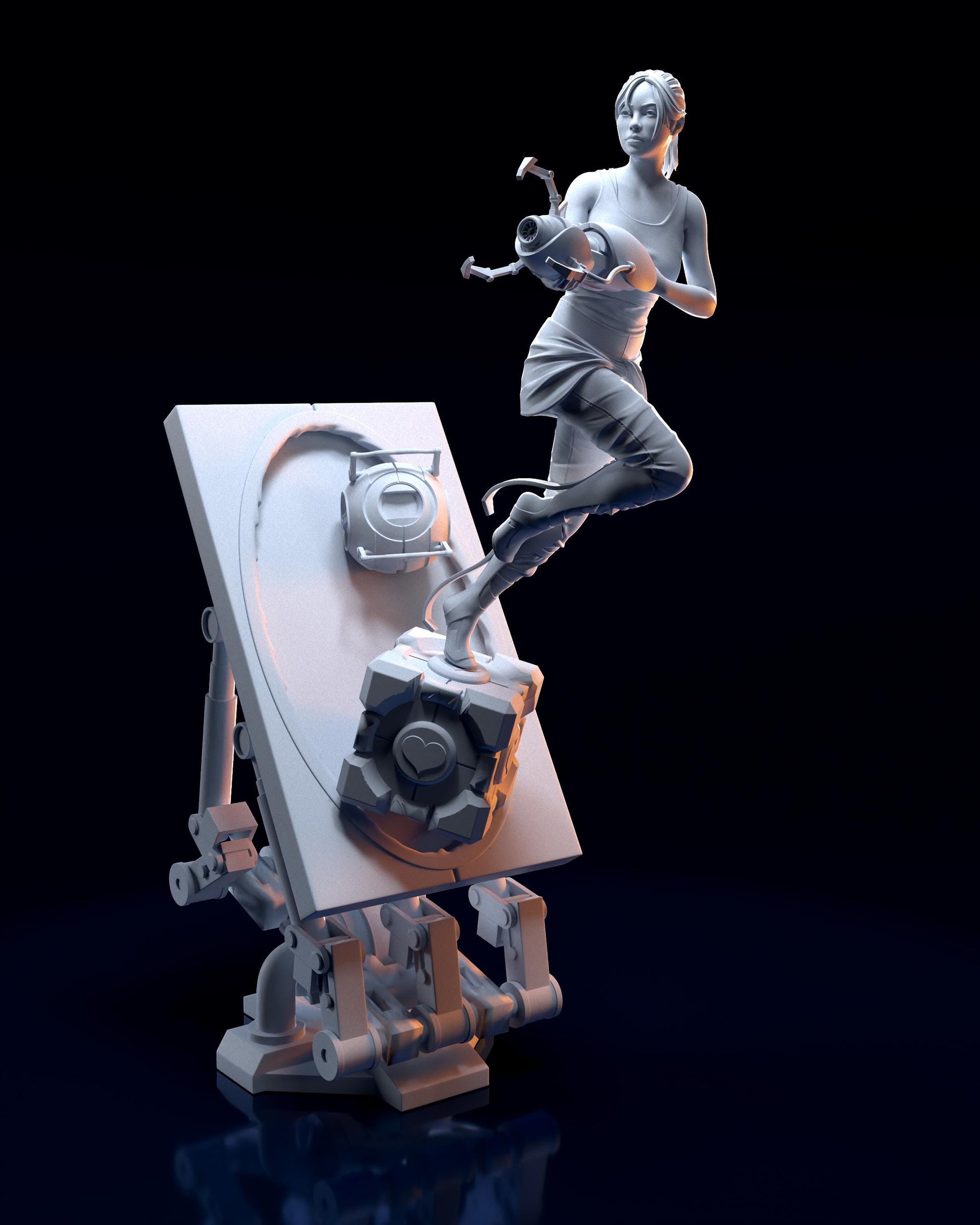 Chell Portal 2 Figure - Alternate view 3