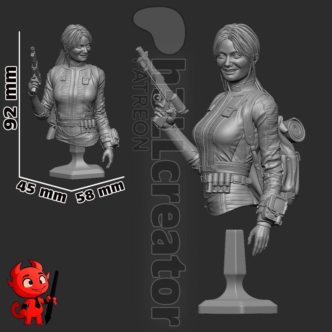 Lucy MacLean TV Character Fallout Bust - Alternate view 3