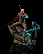 Geralt of Rivia The Witcher Figure - resin tabletop miniature front view