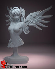 Mercy Bust - Overwatch - resin tabletop miniature front view