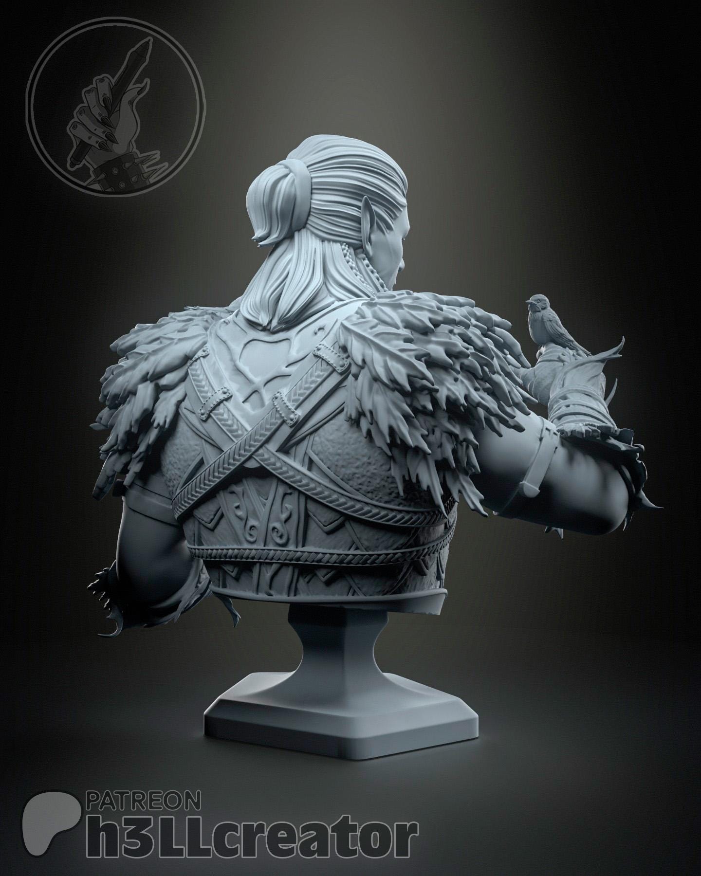 Halsin Bust - Baldur's Gate 3 - Alternate view 2