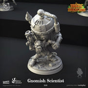 Gnome Artificer Miniature - resin tabletop miniature front view