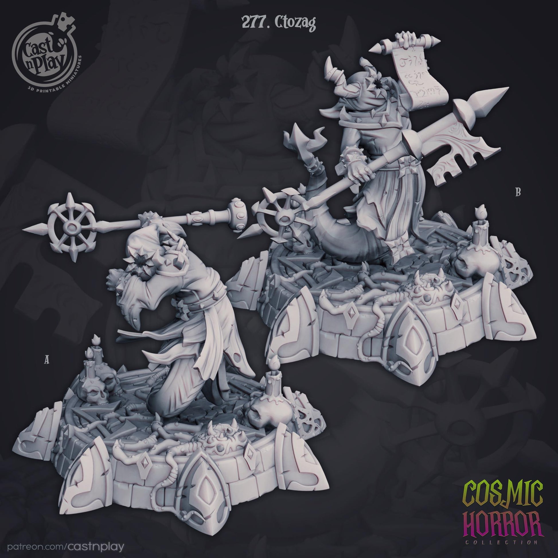 Demon Cultist Miniature - Alternate view 2