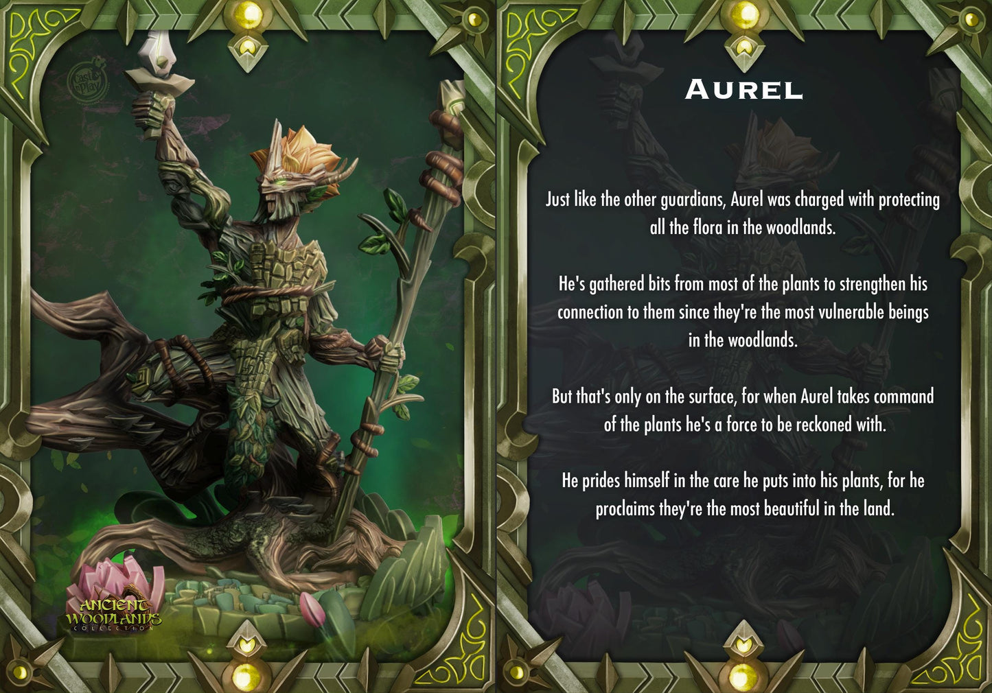 Wood Elf Druid Miniature - Alternate view 3