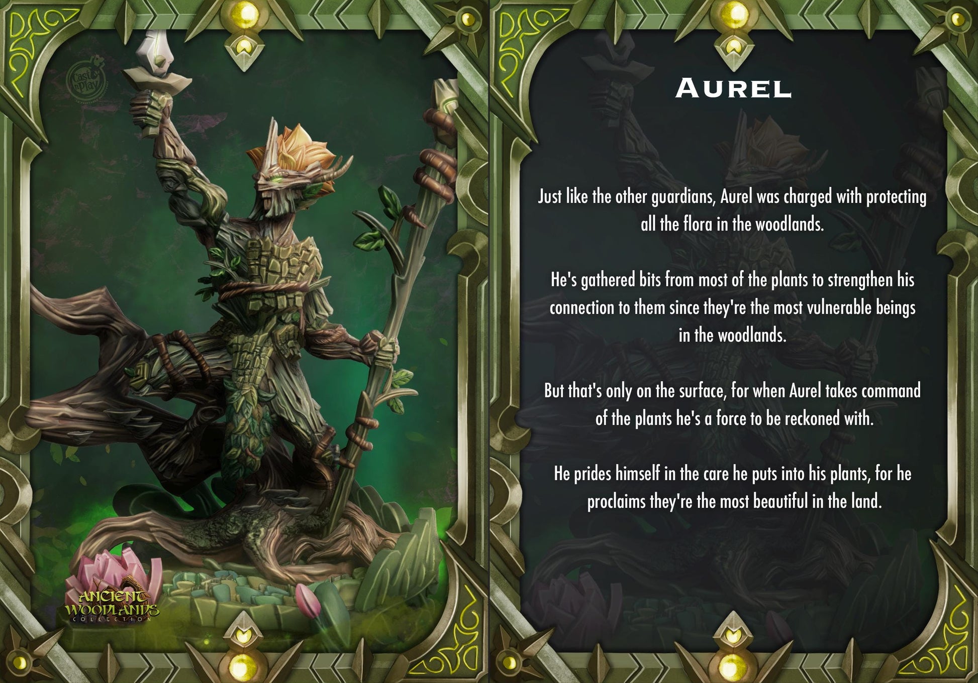 Wood Elf Druid Miniature - Alternate view 3