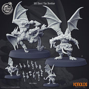 Kobold Dragonborn Miniature - resin tabletop miniature front view