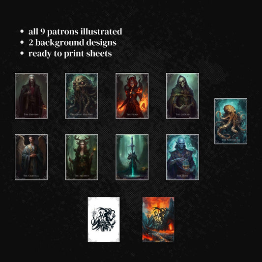Warlock Patron Cards - Alternate view 2