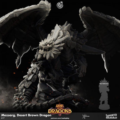 Brown Desert Dragon Large Miniature - Alternate view 2