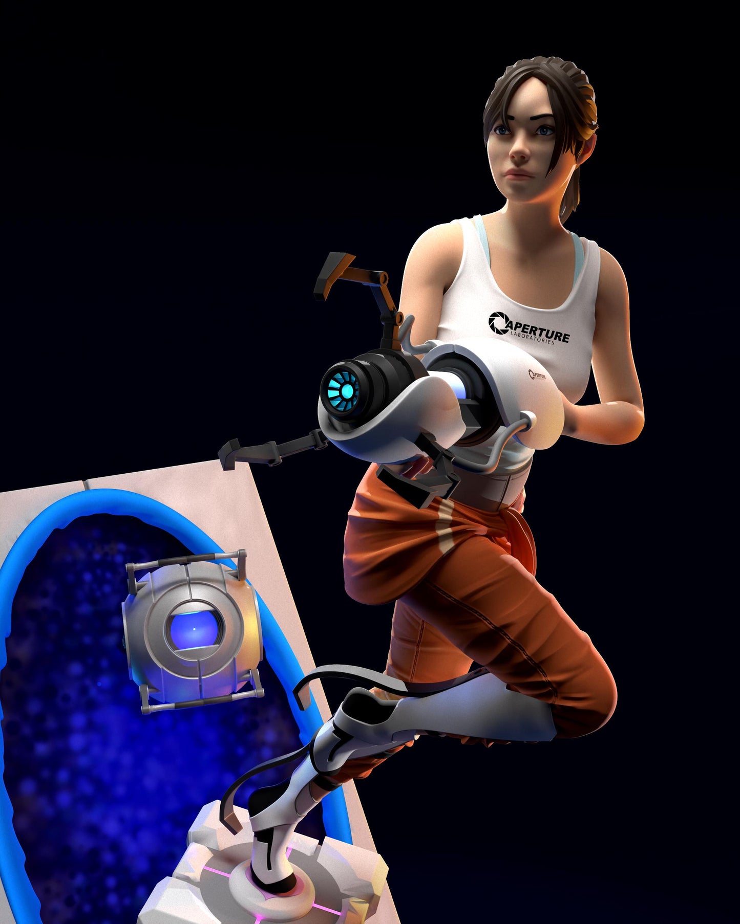 Chell Portal 2 Figure - Alternate view 2